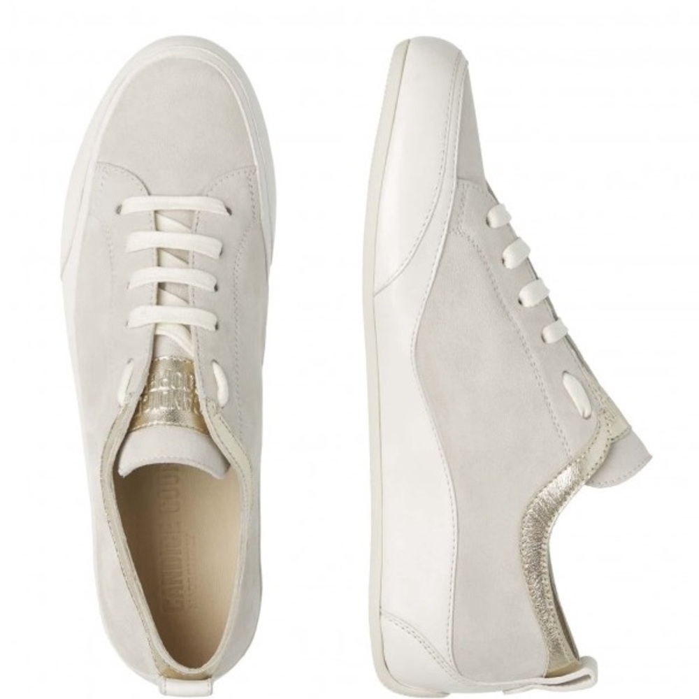 Candice Cooper Panna Suede and Platinum sneaker size 39 good used condition